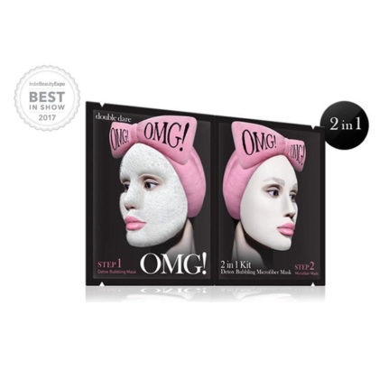 DOUBLE DARE OMG! 2IN1 KIT DETOX BUBBLING MICROFIBER MASK